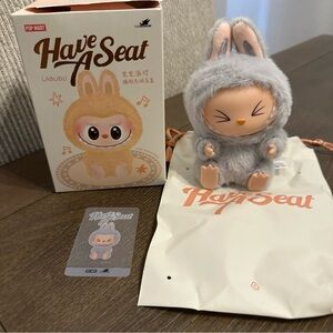 AUTHENTIC POP MART LABUBU The Monsters Have A Seat HEHE Confirmed Drawstring Bag